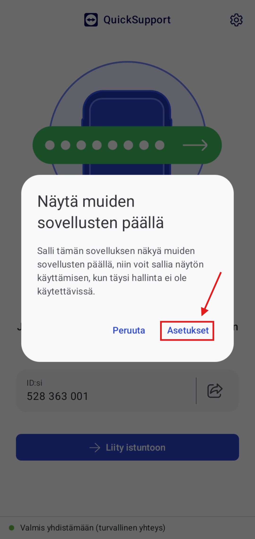 Vaihe 10: Näyttö muiden sovellusten päällä